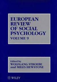bokomslag European Review of Social Psychology, Volume 9