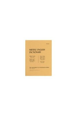 Middle English Dictionary 1