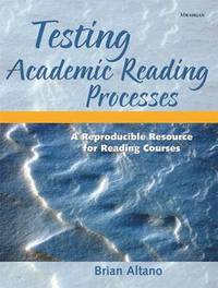 bokomslag Testing Academic Reading Processes