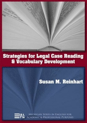Susan M. Reinhart - Strategies for Legal Case Reading and Vocabulary Development, Häftad