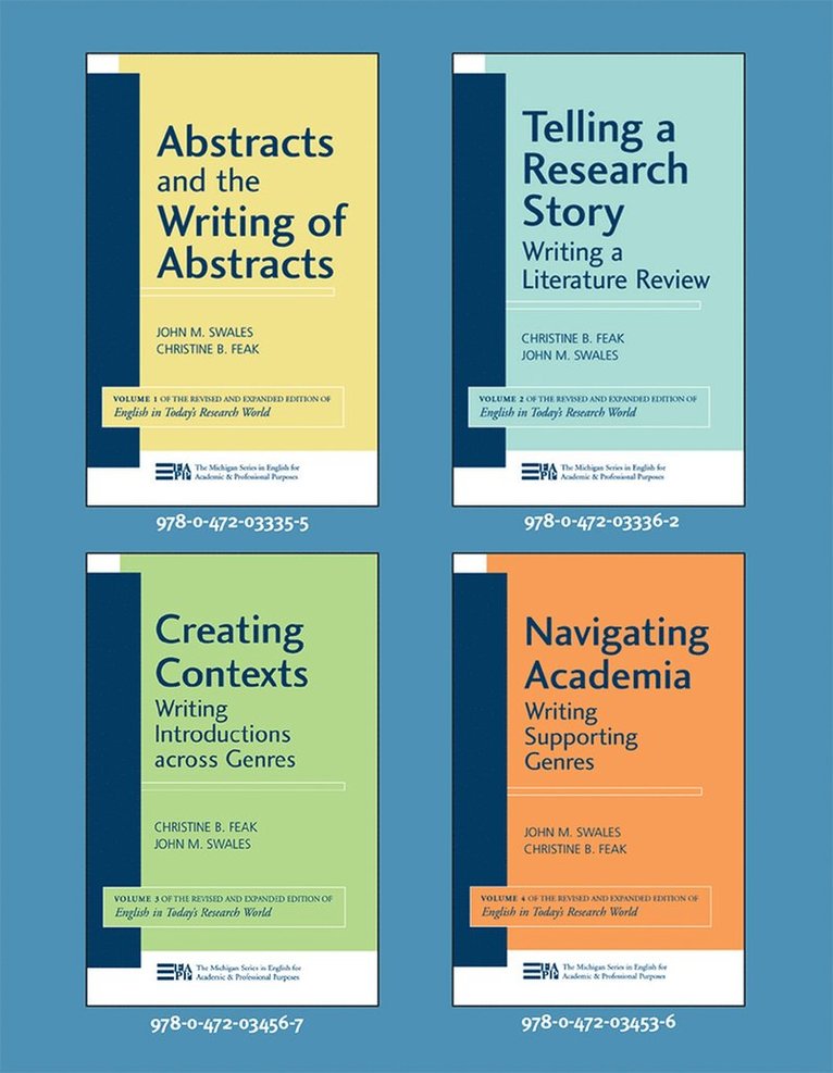 John M. Swales, Christine B. Feak, Christine Feak - Bundle of Volumes 1-4 English in Today's Research World, Häftad