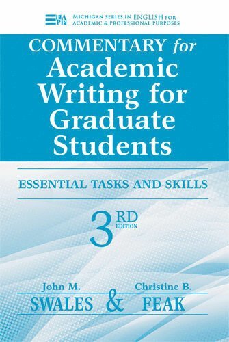 bokomslag Commentary for Academic Writing for Graduate Students, 3rd Ed.