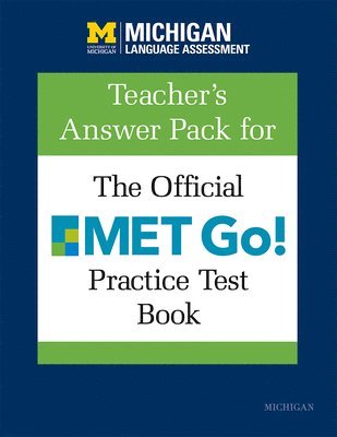 bokomslag Teacher's Answer Pack for The Official MET Go! Practice Test Book