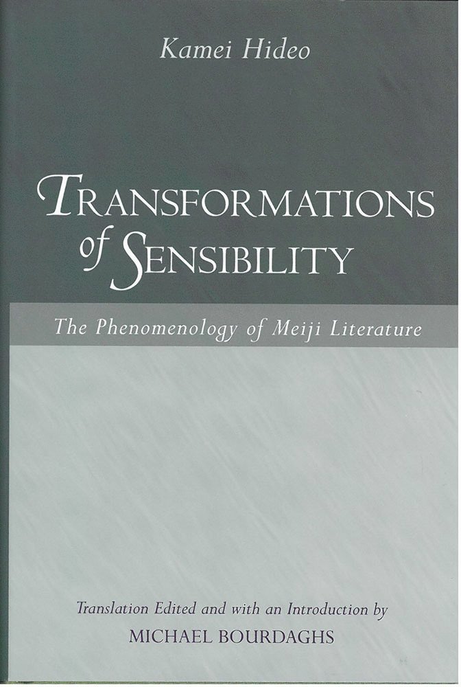 Transformations of Sensibility 1