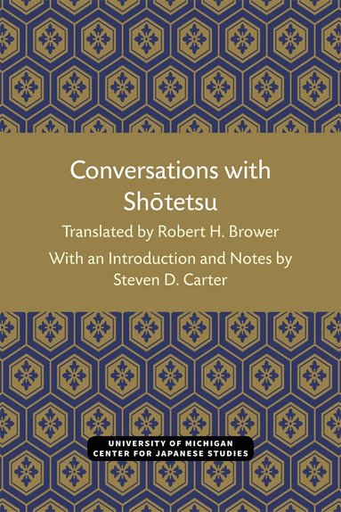 Robert Brower, Steven Carter - Conversations with Shotetsu, Häftad