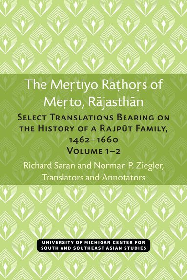 Richard Saran, Norman P. Ziegler, Norman Ziegler - Mertiyo Rathors of Merto, Rajasthan, Häftad