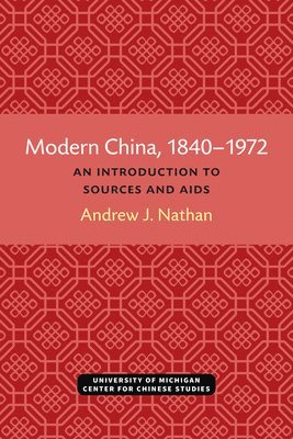 bokomslag Modern China, 18401972