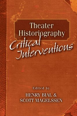Theater Historiography 1