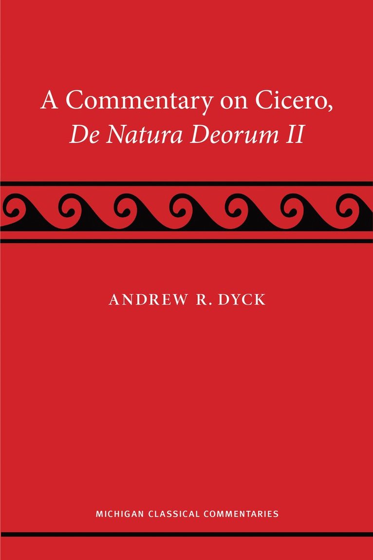 A Commentary on Cicero, De Natura Deorum II 1