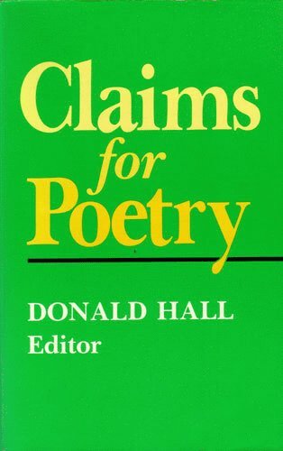 bokomslag Claims for Poetry