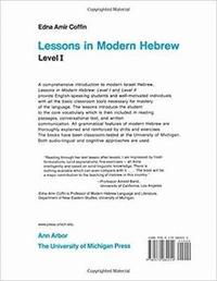 bokomslag Lessons in Modern Hebrew