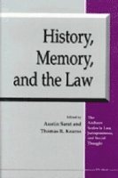 bokomslag History, Memory and the Law