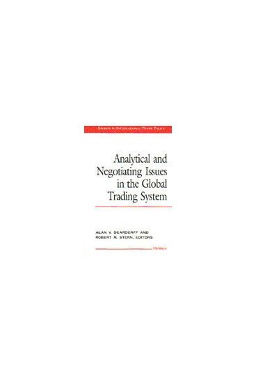 bokomslag Analytical and Negotiating Issues in the Global Trading System