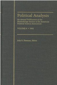 bokomslag Political Analysis, Volume 4