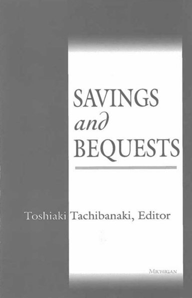 bokomslag Savings and Bequests