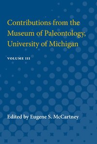 bokomslag Contributions from the Museum of Paleontology