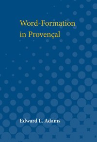 bokomslag Word-Formation in Provencal