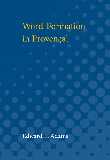 bokomslag Word-Formation in Provencal