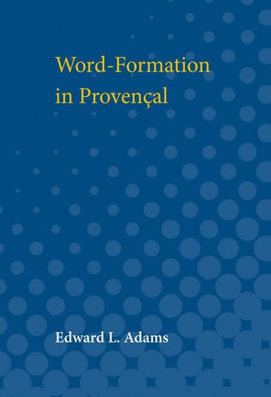 bokomslag Word-Formation in Provencal