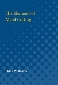 bokomslag Elements of Metal Cutting