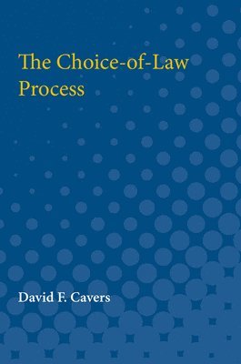 bokomslag The Choice-of-Law Process