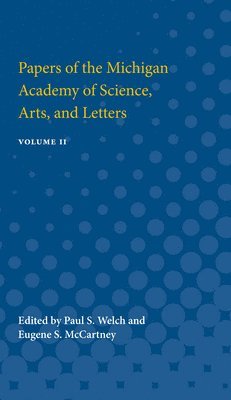 Papers of the Michigan Academy of Science, Arts and Letters 1