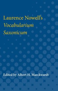 bokomslag Laurence Nowell's Vocabularium Saxonicum