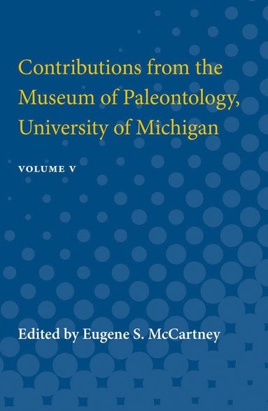 bokomslag Contributions from the Museum of Paleontology