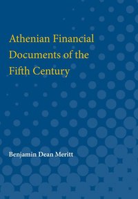 bokomslag Athenian Financial Documents of the Fifth Century