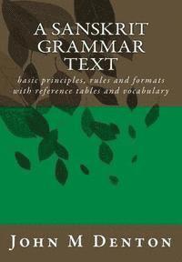 bokomslag A Sanskrit Grammar Text: basic principles, rules and formats with reference tables and vocabulary