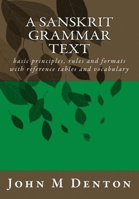 bokomslag A Sanskrit Grammar Text: basic principles, rules and formats with reference tables and vocabulary