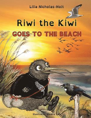 bokomslag Riwi the Kiwi Goes to the Beach (OpenDyslexic)
