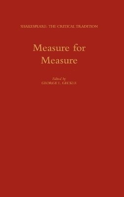 George L. Geckle - "Measure for Measure", Inbunden