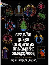 bokomslag Stained Glass Christmas Ornament Coloring Book