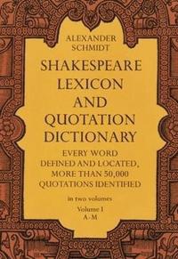 bokomslag Shakespeare Lexicon and Quotation Dictionary, Vol. 1