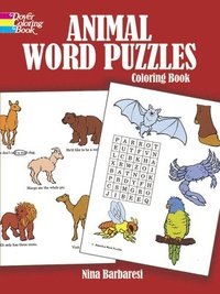 bokomslag Animal Word Puzzles Coloring Book