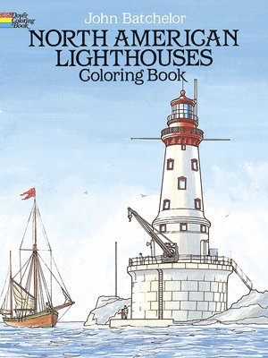 bokomslag North American Lighthouses Coloring Book