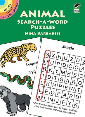 bokomslag Animal Search-a-Word Puzzles