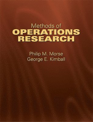 Philip J Davis, Philip M.Morse And George - Methods of Operations Research, Häftad