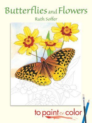 Butterflies and Flowers to Paint or Color 1