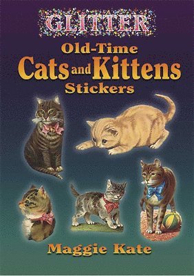Glitter Old-Time Cats and Kittens Stickers 1