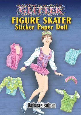 Glitter Figure Skater Sticker Paper Doll 1