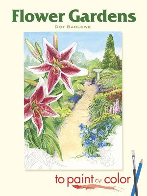 Flower Gardens to Paint or Color 1