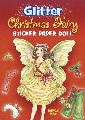 Glitter Christmas Fairy Sticker Paper Doll 1