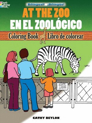 bokomslag At the Zoo Coloring Book/En El Zoologico Libro De Colorear