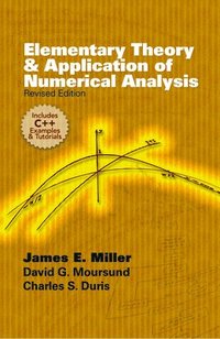 bokomslag Elementary Theory and Application of Numerical Analysis