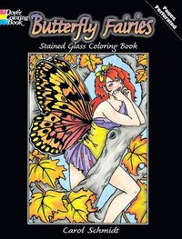 bokomslag Butterfly Fairies Stained Glass Coloring Book