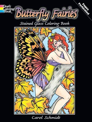 Butterfly Fairies Stained Glass Coloring Book 1