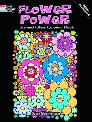 bokomslag Flower Power Stained Glass Coloring Book