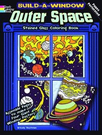 bokomslag Build a Window Stained Glass Coloring Book, Outer Space